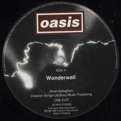 Oasis Wonderwall レコード12インチ
